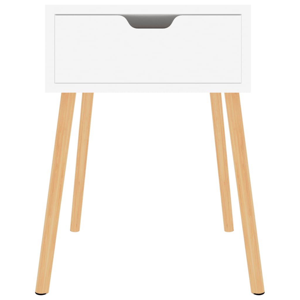 Bedside Cabinet High Gloss White 40x40x56 cm Engineered Wood