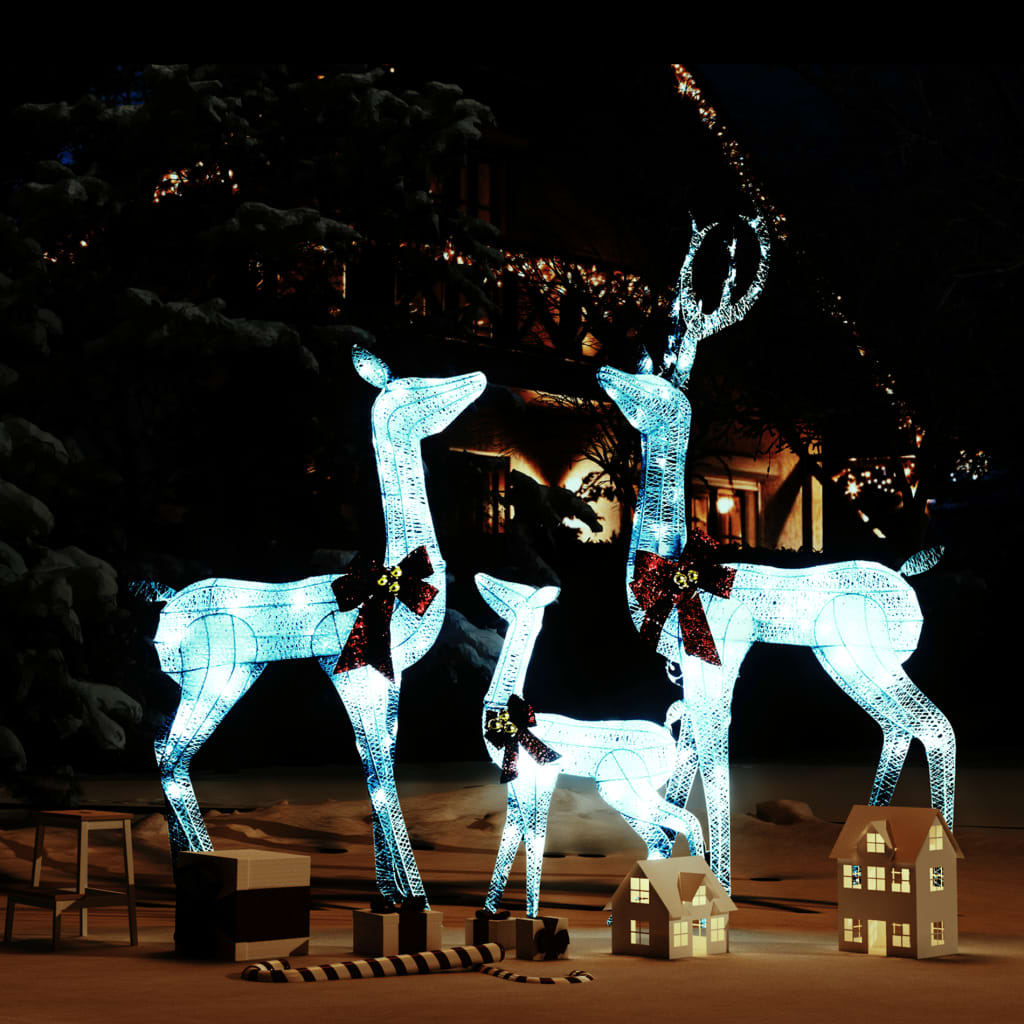 Acrylic Reindeer Family Christmas Decoration 300 Led