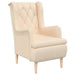 Armchair With Solid Rubber Wood Feet Fabric