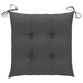 Garden Chairs 6 pcs with Anthracite Cushions Solid Teak Wood
