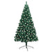 Artificial Half Pre-Lit Christmas Tree With Stand 210 Cm Pvc