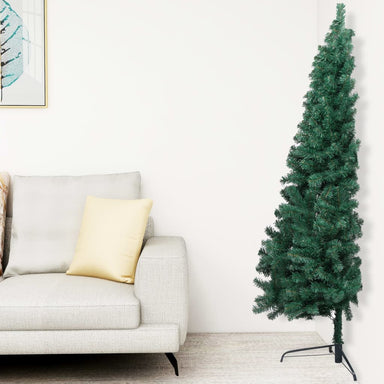 Artificial Half Pre-Lit Christmas Tree With Stand 210 Cm Pvc