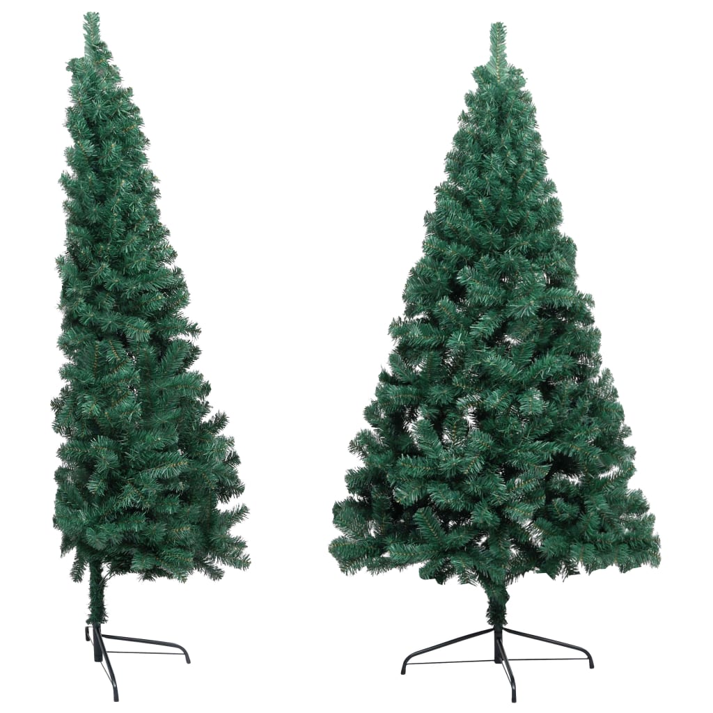 Artificial Half Pre-Lit Christmas Tree With Stand 210 Cm Pvc