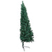 Artificial Half Pre-Lit Christmas Tree With Stand 210 Cm Pvc