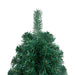 Artificial Half Pre-Lit Christmas Tree With Stand 210 Cm Pvc