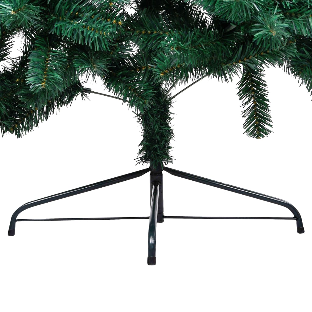 Artificial Half Pre-Lit Christmas Tree With Stand 210 Cm Pvc