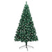 Artificial Half Pre-Lit Christmas Tree With Stand 210 Cm Pvc