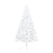 Artificial Half Pre-Lit Christmas Tree With Stand 210 Cm Pvc