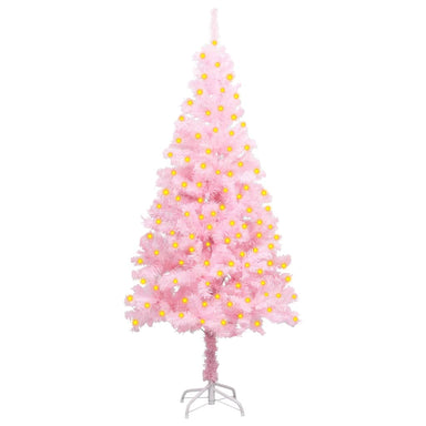 Artificial Pre-Lit Christmas Tree With Stand 150 Cm Pvc