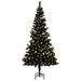 Artificial Pre-Lit Christmas Tree With Stand 150 Cm Pvc