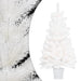 Artificial Pre-Lit Christmas Tree White 90 Cm