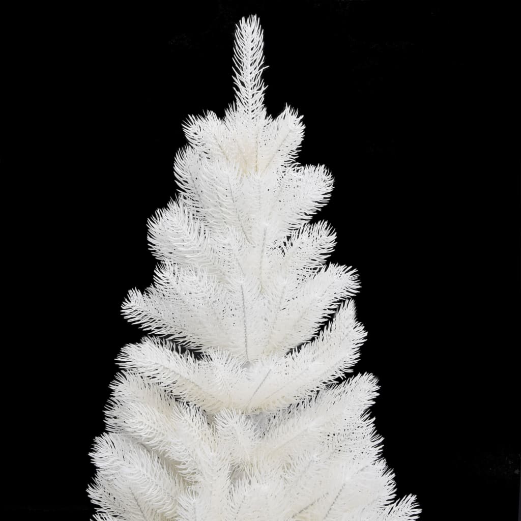 Artificial Pre-Lit Christmas Tree White 90 Cm