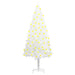 Artificial Pre-Lit Christmas Tree White 90 Cm