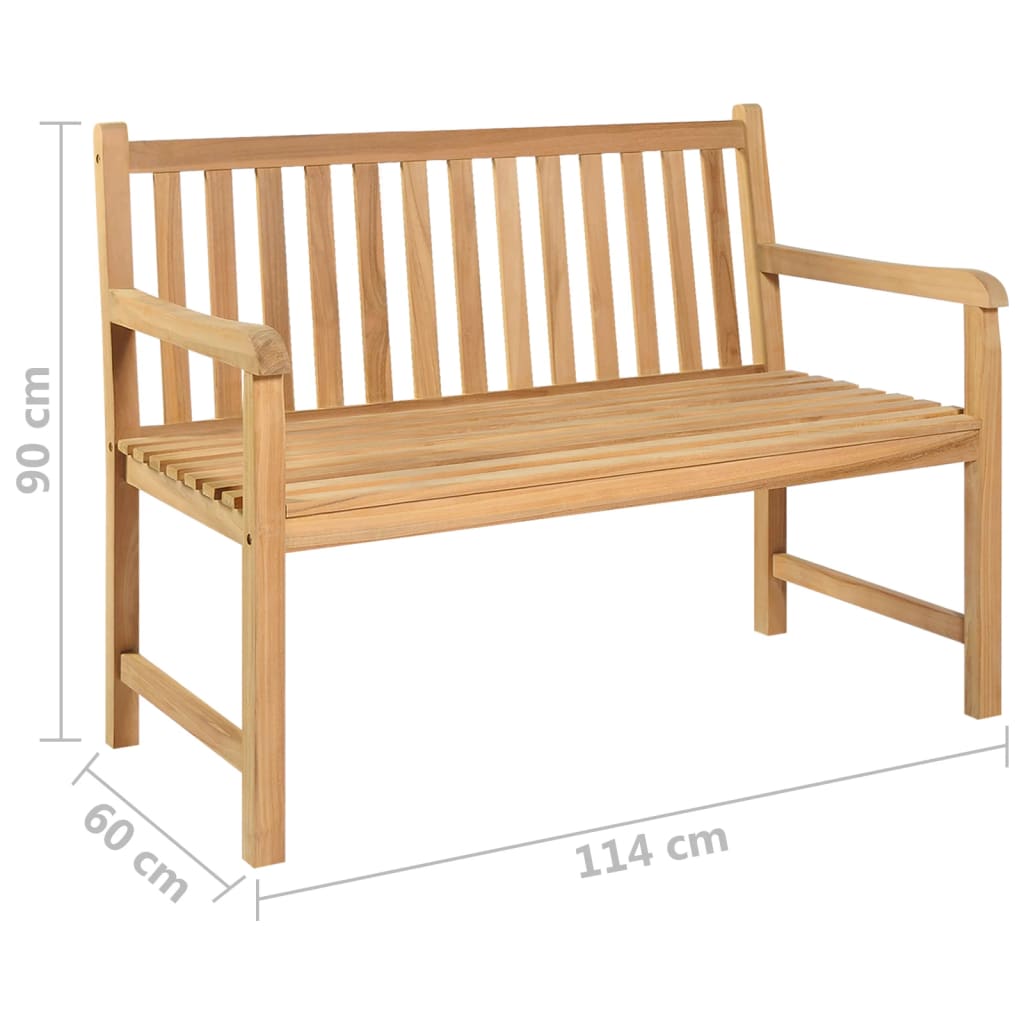 Garden Bench Solid Teak Wood