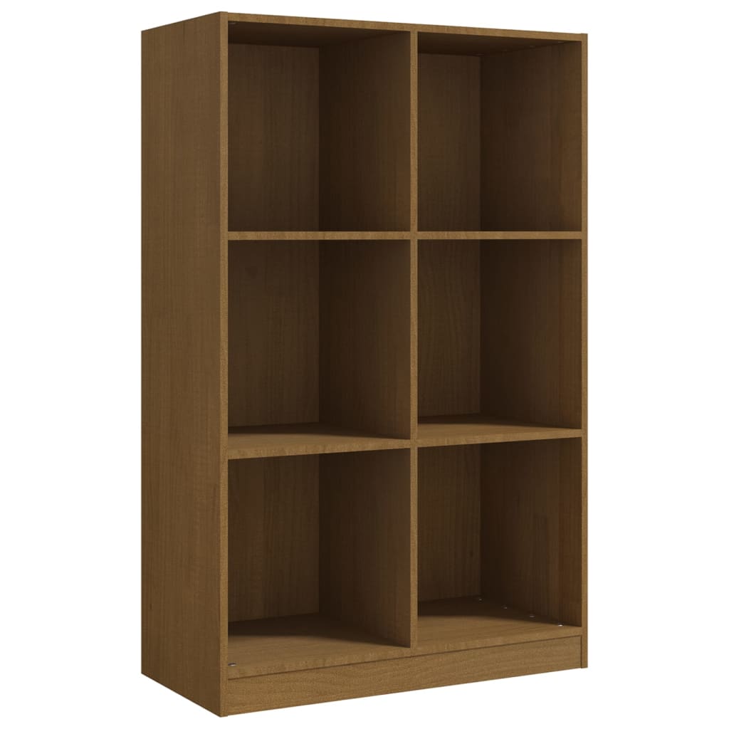 Book Cabinet Honey Brown 70x33x110 cm Solid Pinewood