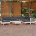 10 Piece Garden Lounge Set With Cushions Pinewood