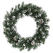 Christmas Wreath With Led Lights Green 60 Cm Pvc