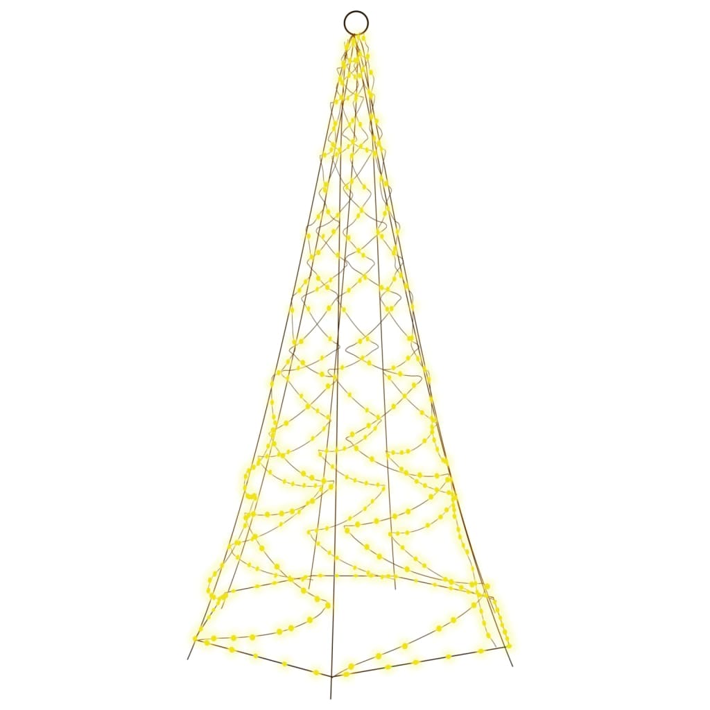 Christmas Tree On Flagpole 200 Leds 180 Cm