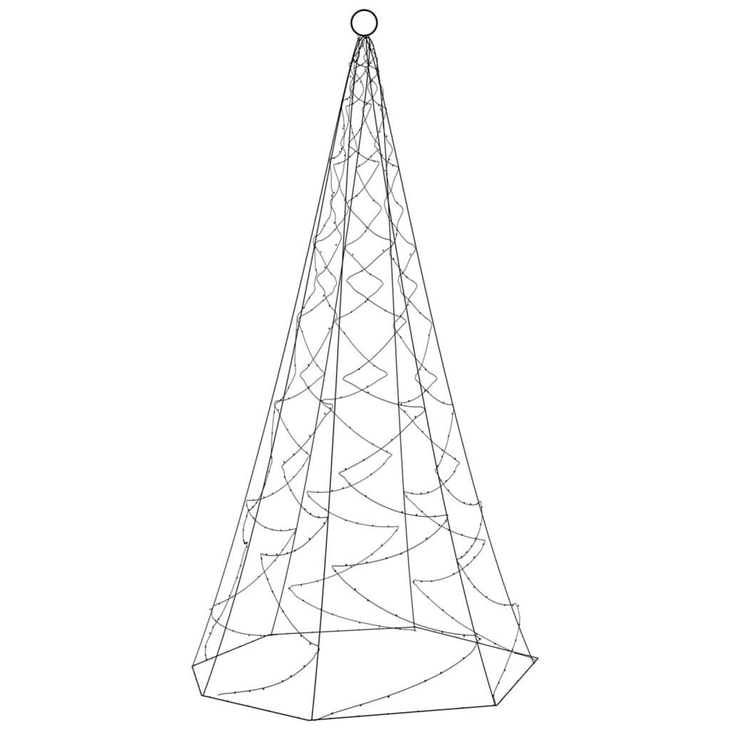 Christmas Tree On Flagpole 200 Leds 180 Cm