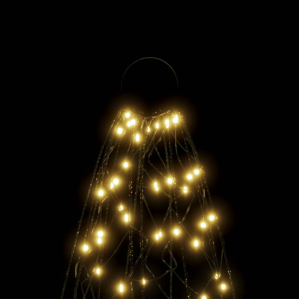 Christmas Tree On Flagpole 200 Leds 180 Cm