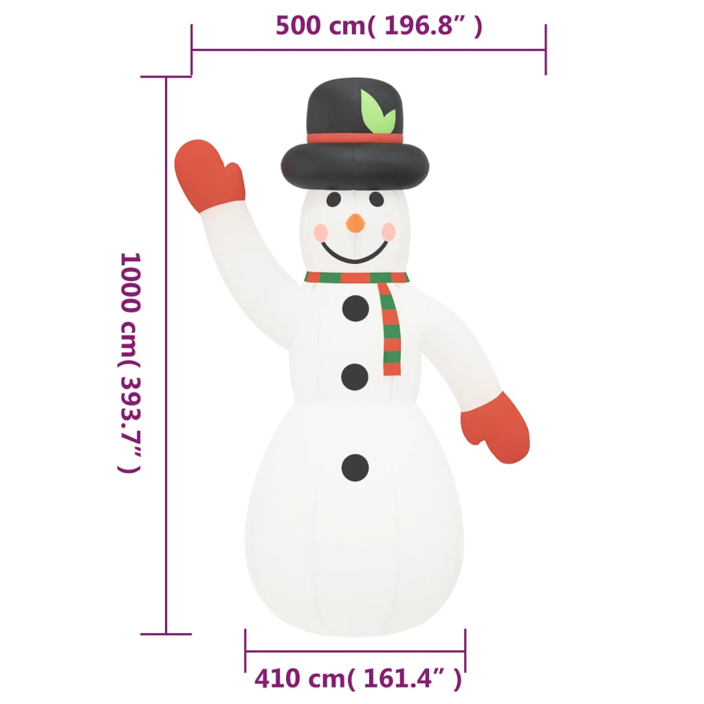 Christmas Inflatable Snowman With Leds