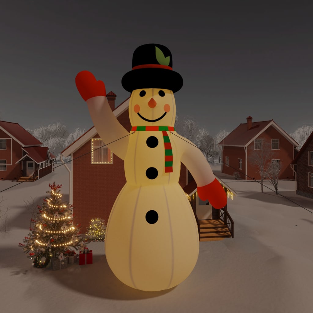 Christmas Inflatable Snowman With Leds