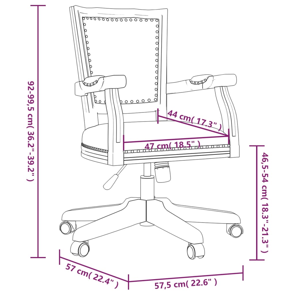 Swivel Office Chair Linen