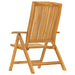 Reclining Garden Chairs with Cushions 2 pcs Solid Wood Teak