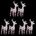 Christmas Reindeers 4 Pcs 160 Leds Acrylic