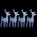 Christmas Reindeers 4 Pcs 160 Leds Acrylic