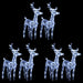 Christmas Reindeers 4 Pcs 160 Leds Acrylic