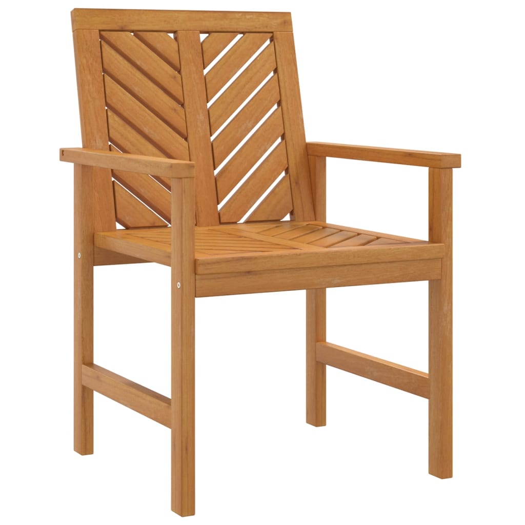 Garden Dining Chairs 3 pcs Solid Wood Acacia
