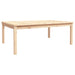 Garden Table Solid Wood Pine