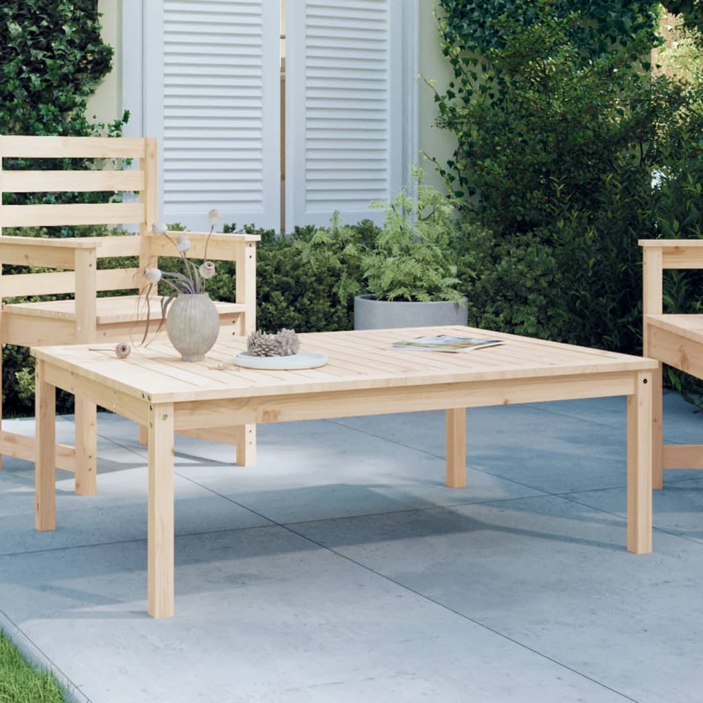 Garden Table Solid Wood Pine