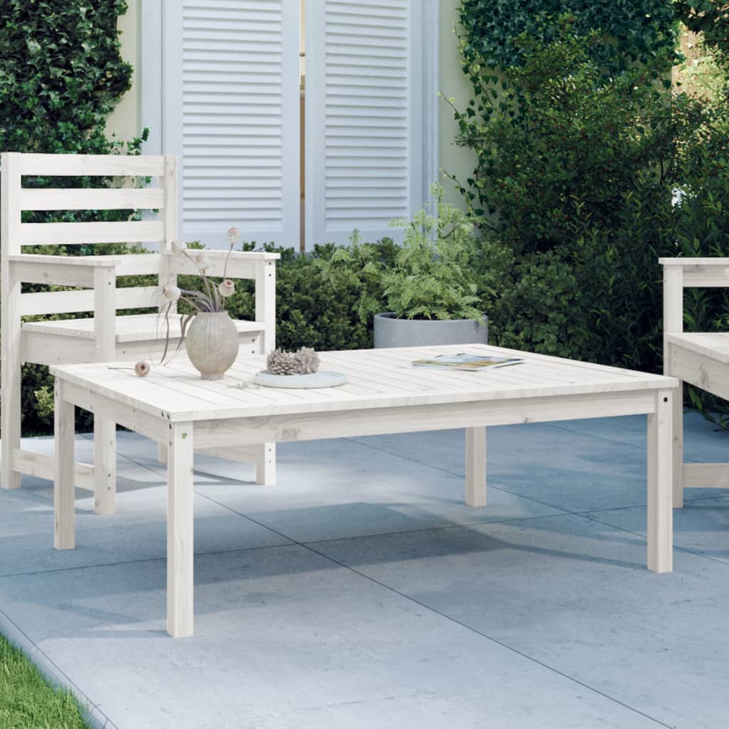 Garden Table Solid Wood Pine