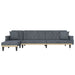 L-Shaped Sofa Bed 271X140X70 Cm Velvet