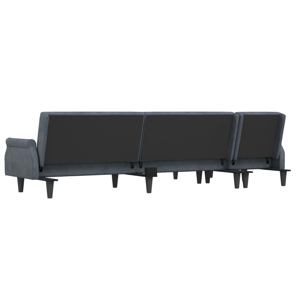 L-Shaped Sofa Bed 271X140X70 Cm Velvet