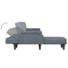 L-Shaped Sofa Bed 271X140X70 Cm Velvet