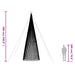 Christmas Tree Light Cone 1544 Leds