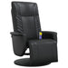 Massage Recliner Chair With Footrest Faux Leather