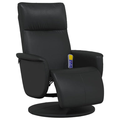 Massage Recliner Chair With Footrest Faux Leather