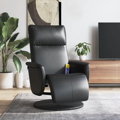 Massage Recliner Chair With Footrest Faux Leather