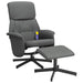 Massage Recliner Chair With Footstool Fabric