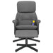 Massage Recliner Chair With Footstool Fabric