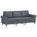 3-Seater Sofa With Footstool 180 Cm Velvet