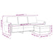 3-Seater Sofa With Footstool 180 Cm Velvet