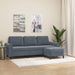 3-Seater Sofa With Footstool 180 Cm Velvet