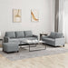 3 Piece Sofa Set With Cushions Fabric