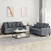 3 Piece Sofa Set With Cushions Velvet