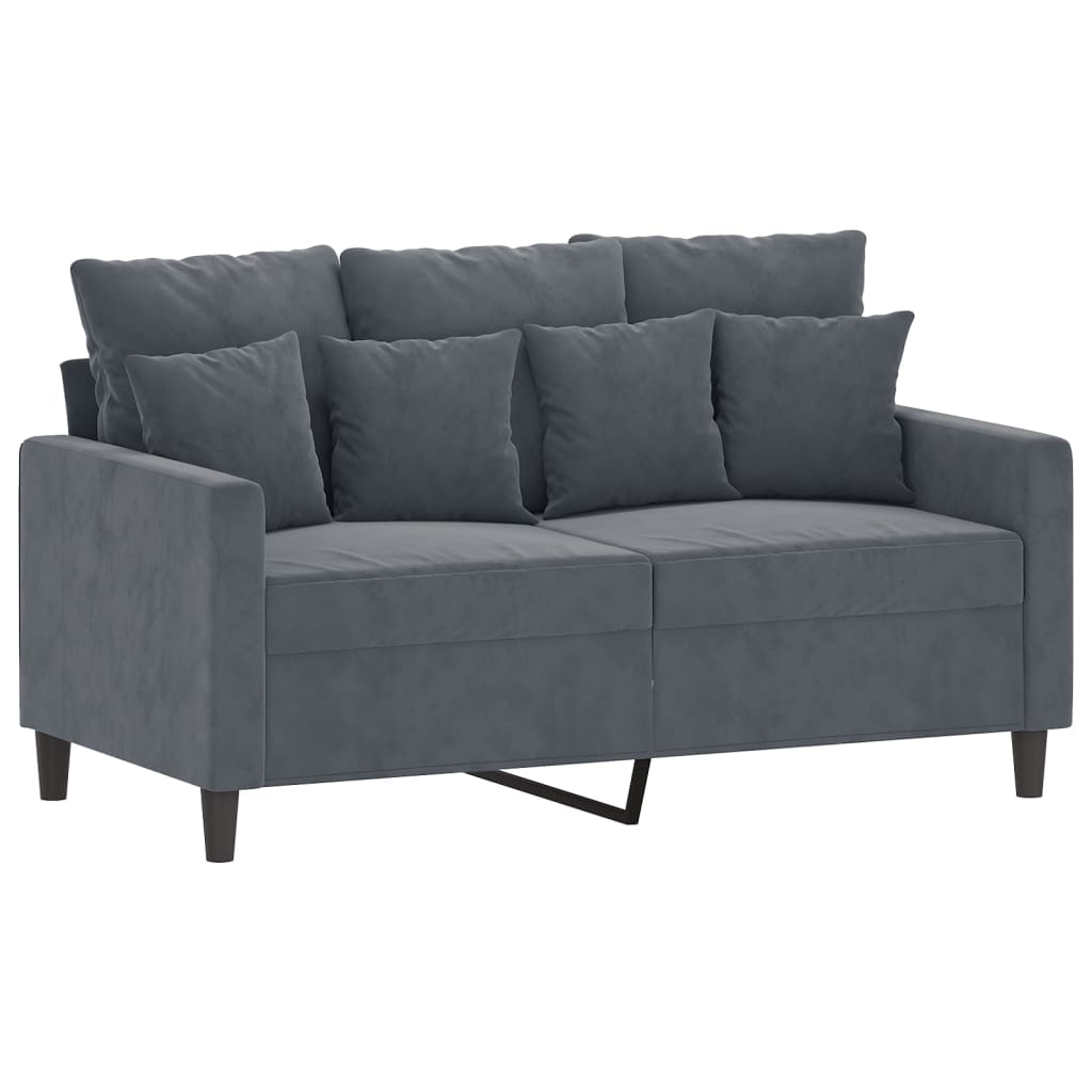 3 Piece Sofa Set With Cushions Velvet